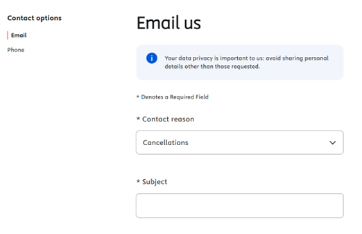 example of the elesevier webform to fill out
